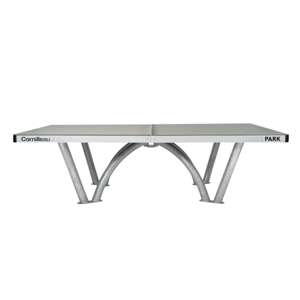 Cornilleau Park Outdoor Table Tennis Table - All-Weather, Foldable, Professional Play - Grey