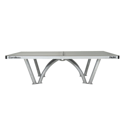 Cornilleau Park Outdoor Table Tennis Table - All-Weather, Foldable, Professional Play - Grey