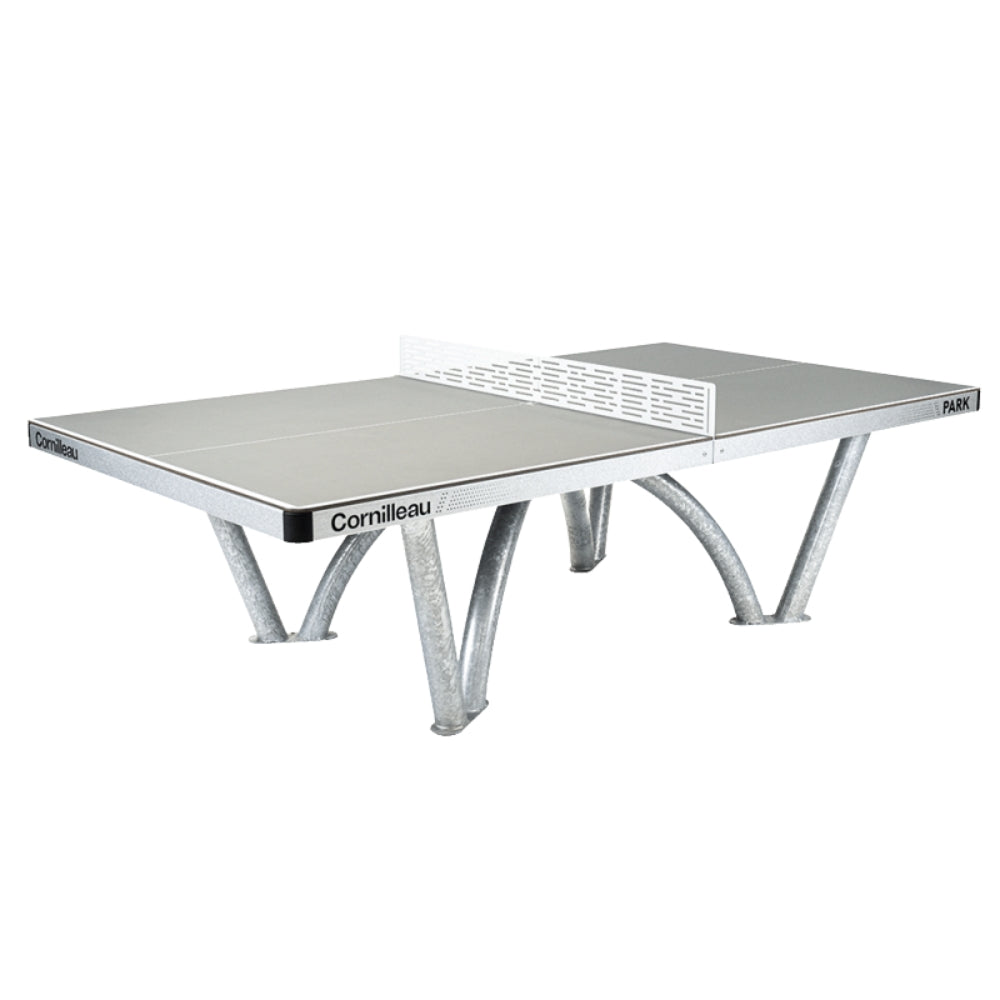 Cornilleau Park Outdoor Table Tennis Table - All-Weather, Foldable, Professional Play - Grey